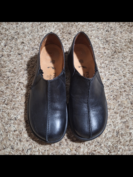 Birkenstock Shoes - Footprints by Birkenstock Cambria Black Leather Slip On Loafers 36/5